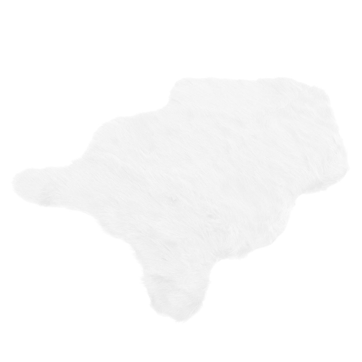 Faux Sheepskin Fur Rug Soft Carpet Area Rug for Bedroom Sofa Floor Living Room DecorWhite
