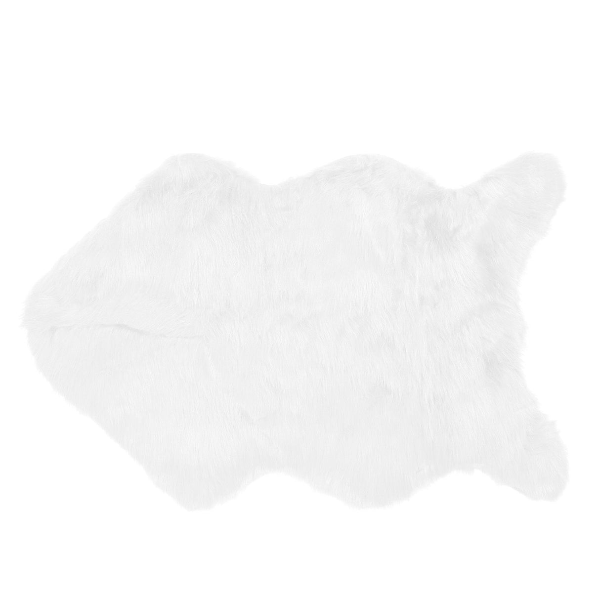 Faux Sheepskin Fur Rug Soft Carpet Area Rug for Bedroom Sofa Floor Living Room DecorWhite