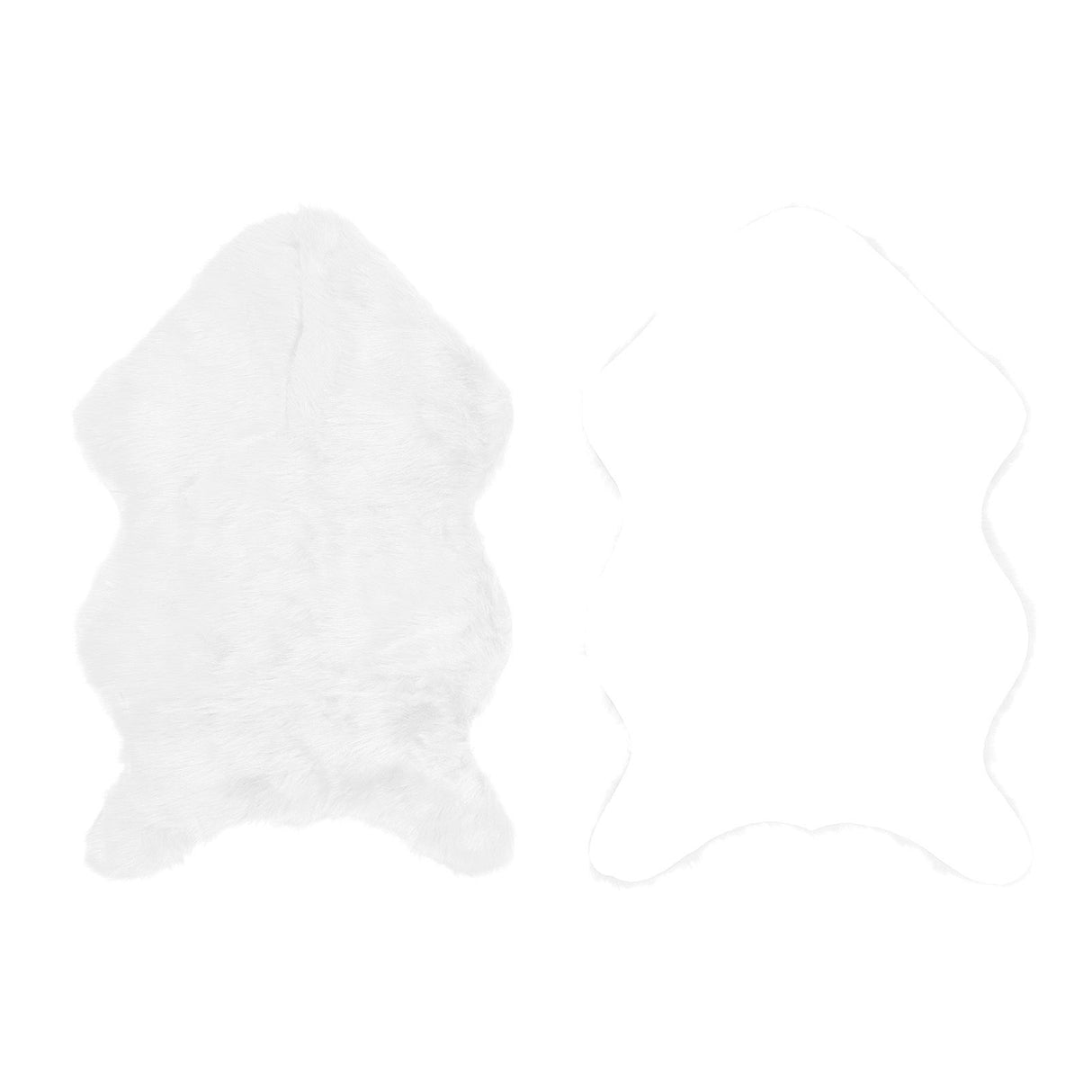 Faux Sheepskin Fur Rug Soft Carpet Area Rug for Bedroom Sofa Floor Living Room DecorWhite