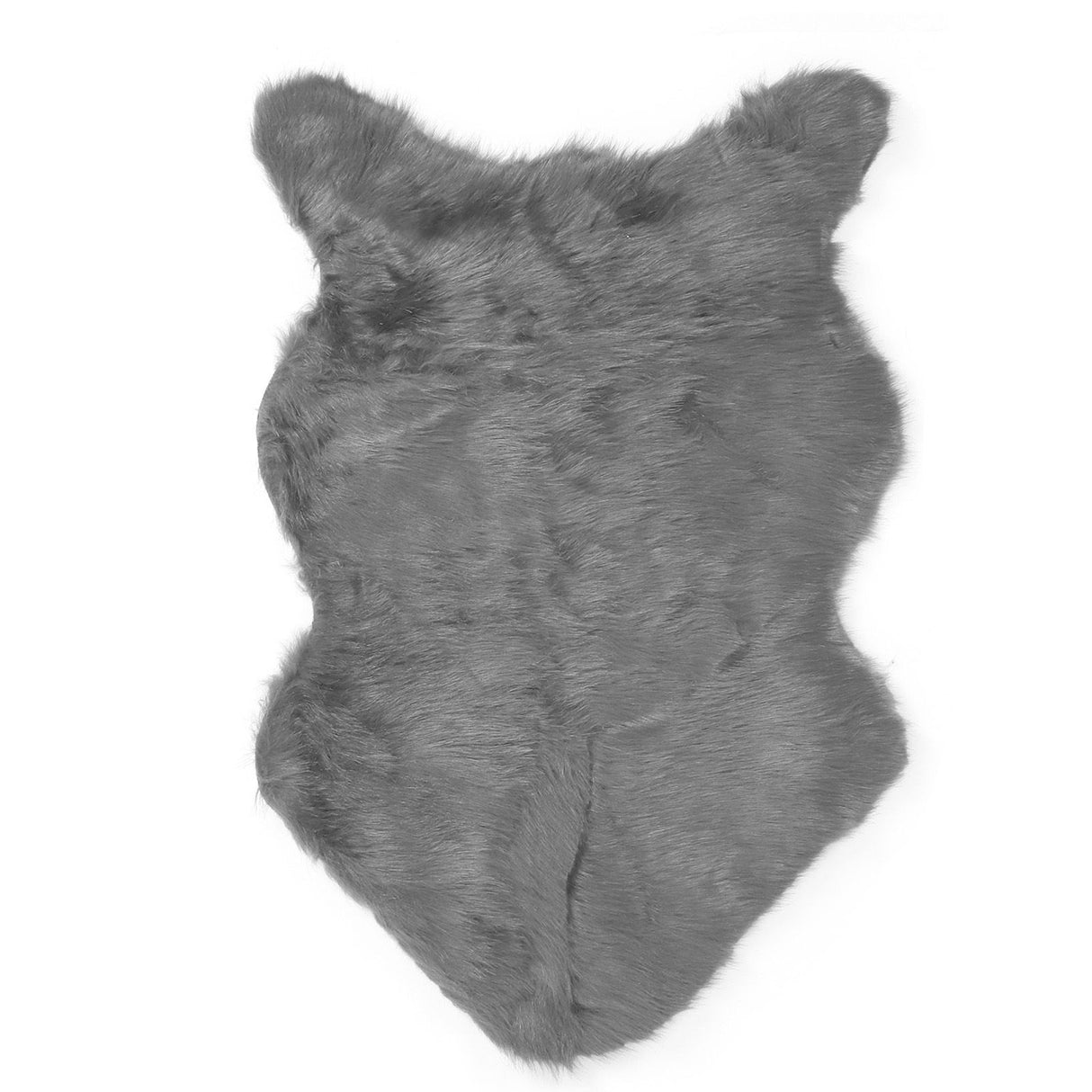 Faux Sheepskin Fur Rug Soft Carpet Area Rug for Bedroom Sofa Floor Living Room DecorGray