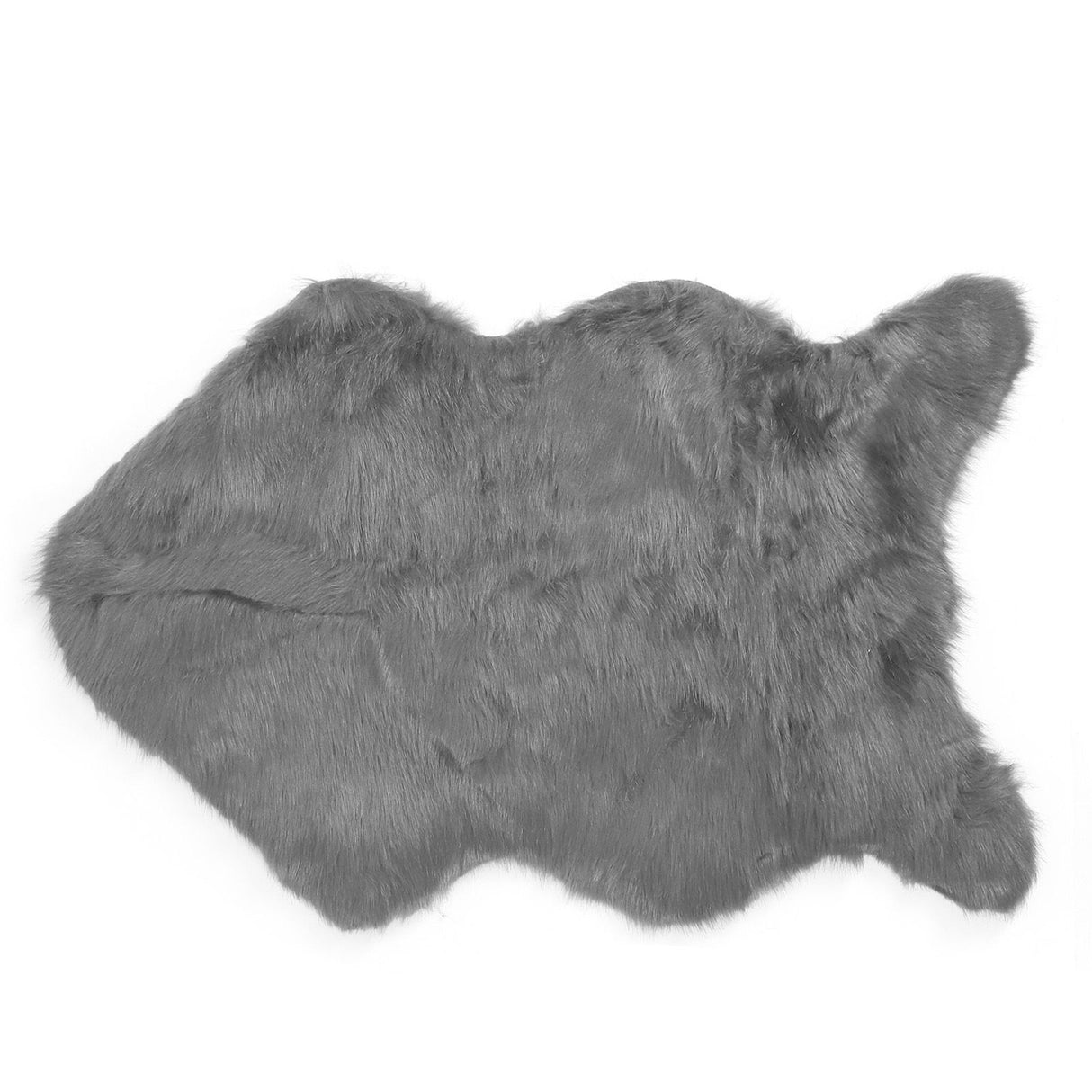 Faux Sheepskin Fur Rug Soft Carpet Area Rug for Bedroom Sofa Floor Living Room DecorGray