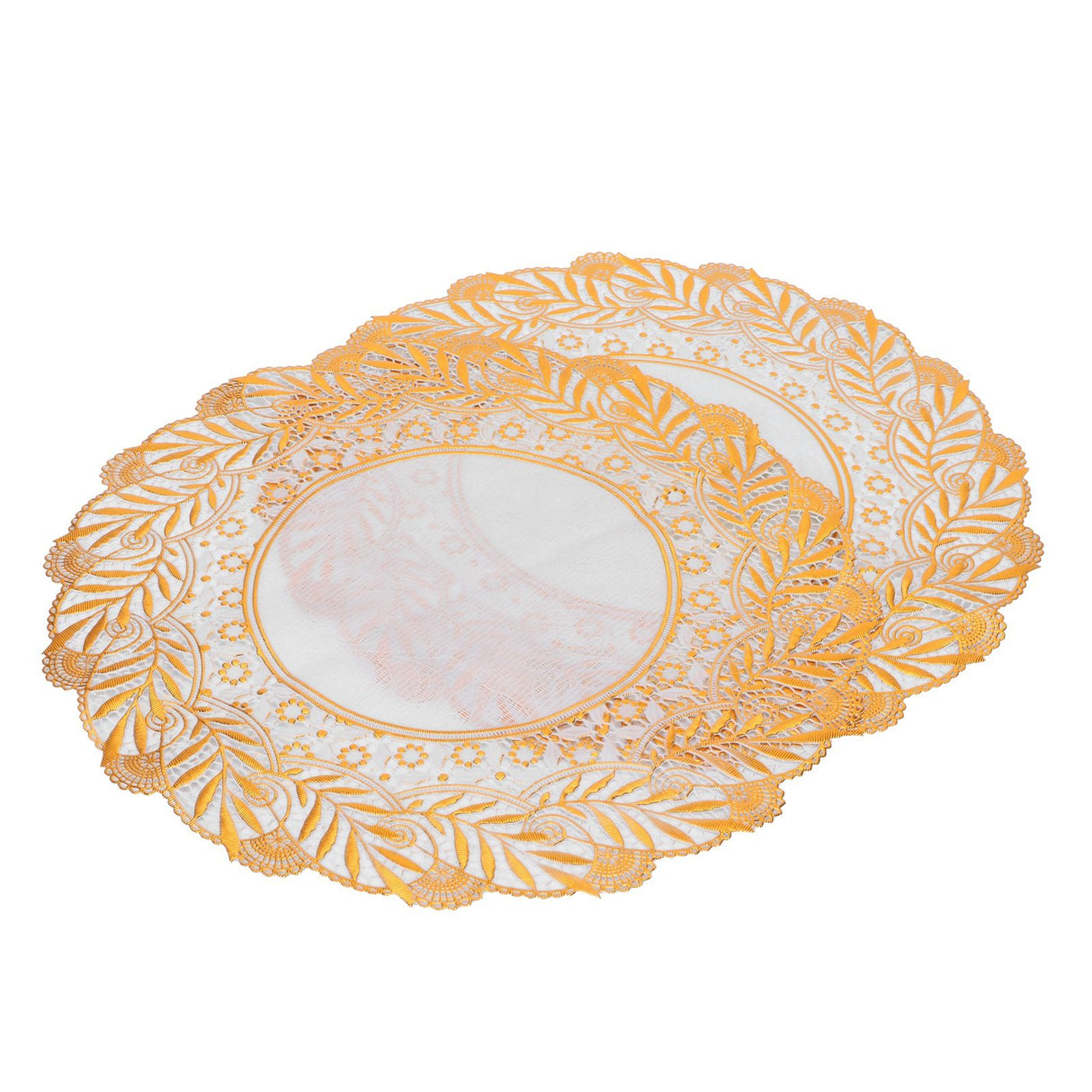 2PCS 30cmx30cm Table Mats Gold Dining Table Placemats for Wedding Party SuppliesStyle 02