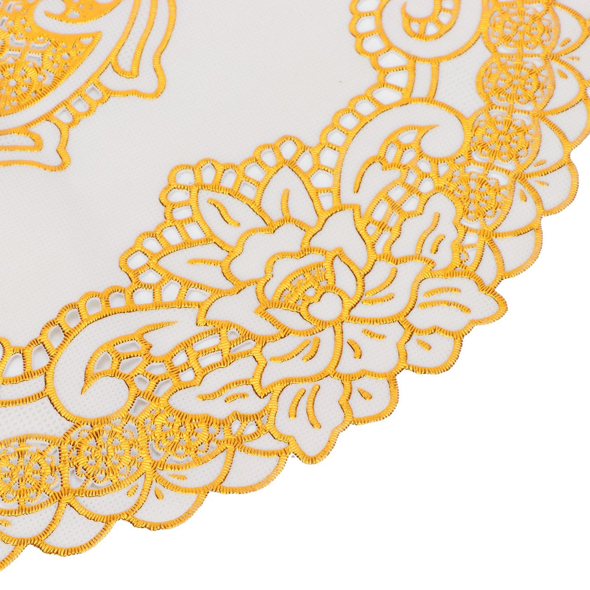 2PCS 30cmx30cm Table Mats Gold Dining Table Placemats for Wedding Party SuppliesStyle 04