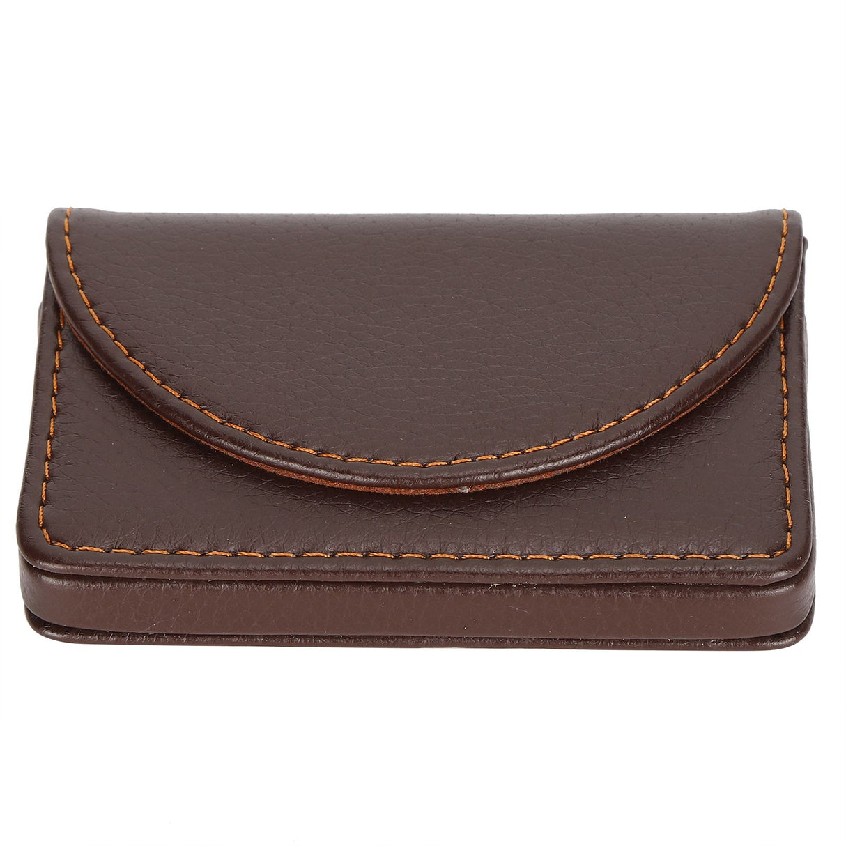 Business Name Card Case PU Leather Holder Organizer Gifts for Traveling BusinessCoffee 033#