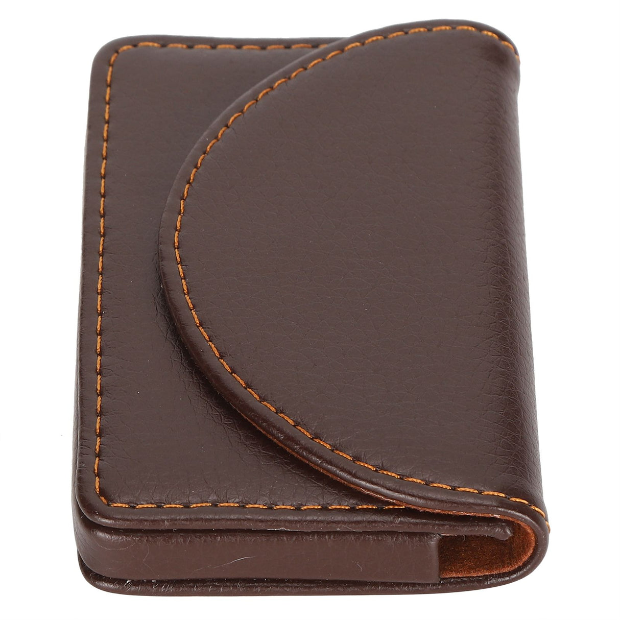 Business Name Card Case PU Leather Holder Organizer Gifts for Traveling BusinessCoffee 033#