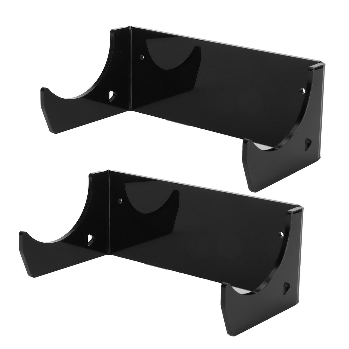 2Pcs Wall Shelf Skateboard Hanger Display Storage Rack Snowboard Organizer SuppliesBlack
