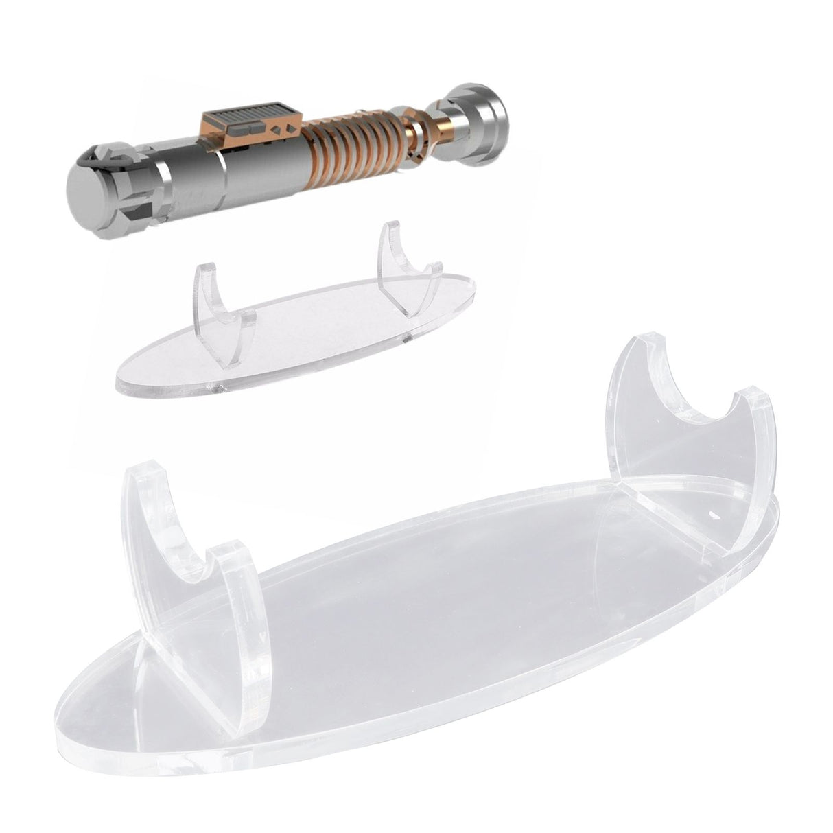 Display Stand Desktop Transparent Acrylic Toy Holder Organizer for Home Bedroom Office