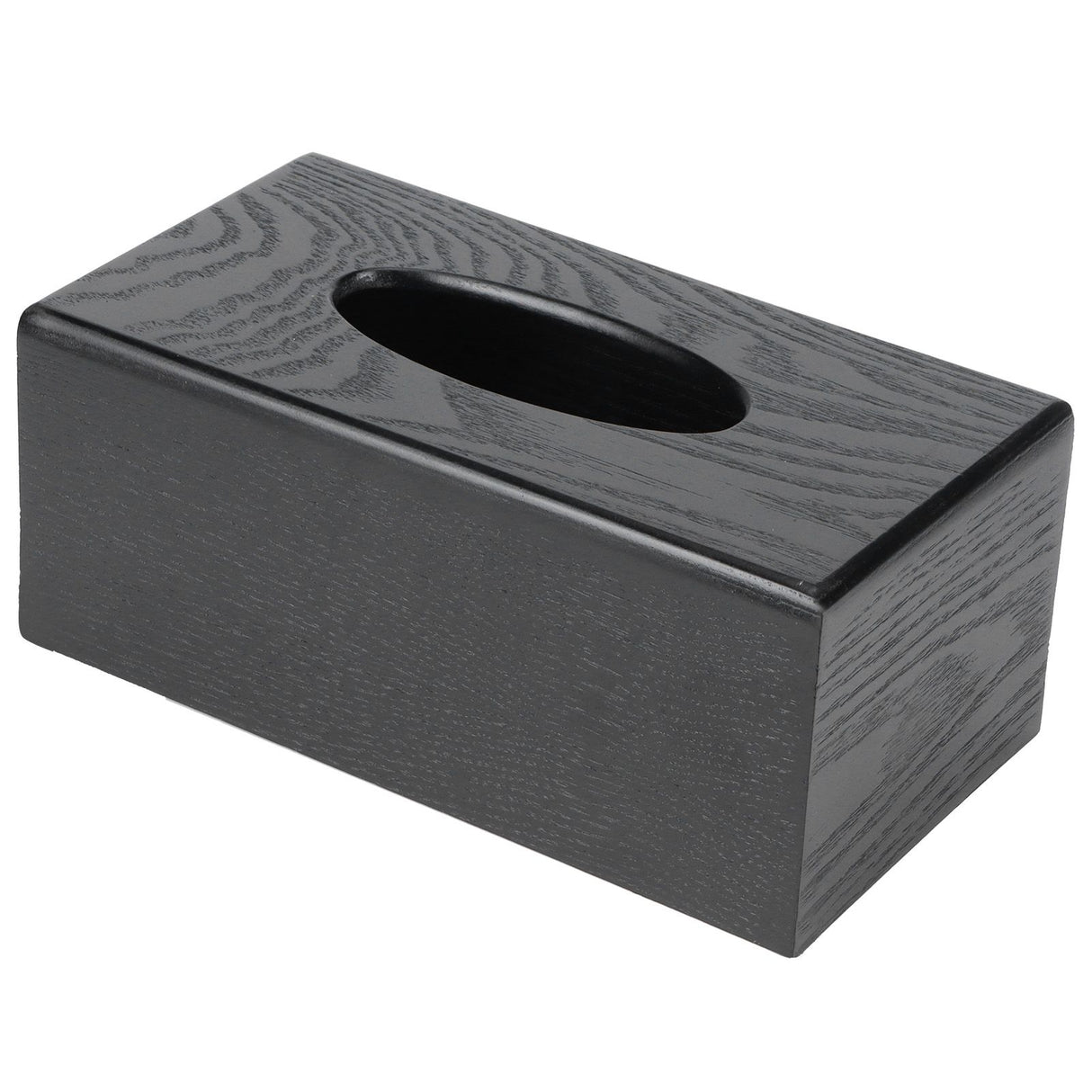 Black Wooden Tissue Box Napkin Case Elegant Style Tissue Holder for Home Hotel Living Room