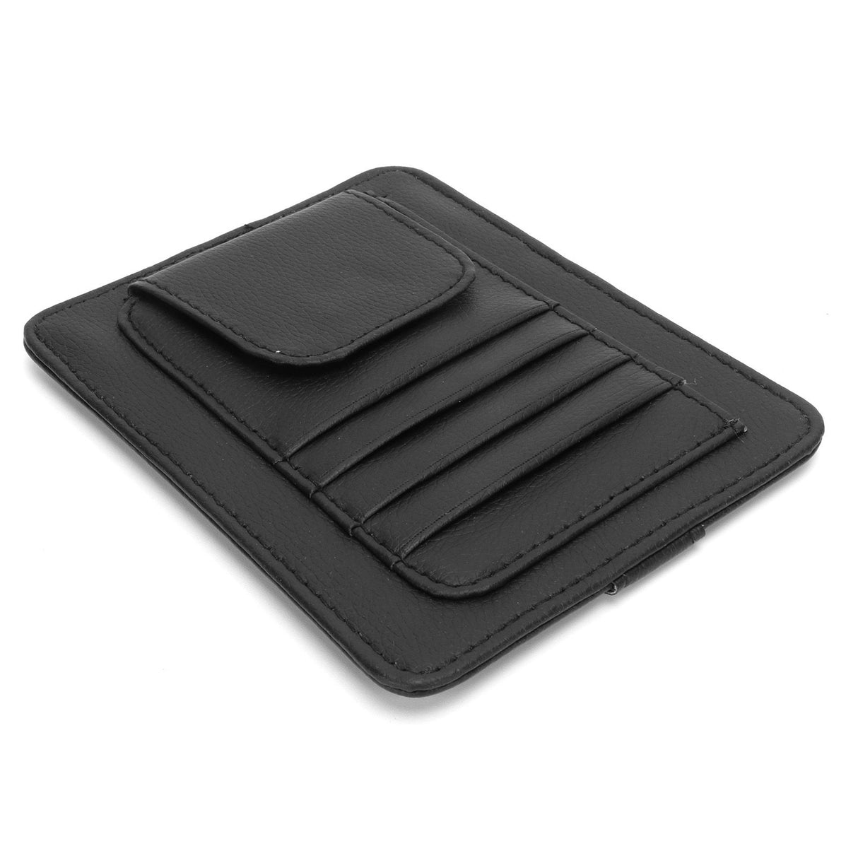 Car Visor Organizer Holder Multifunction Universal Glasses Card Storage Bag Black