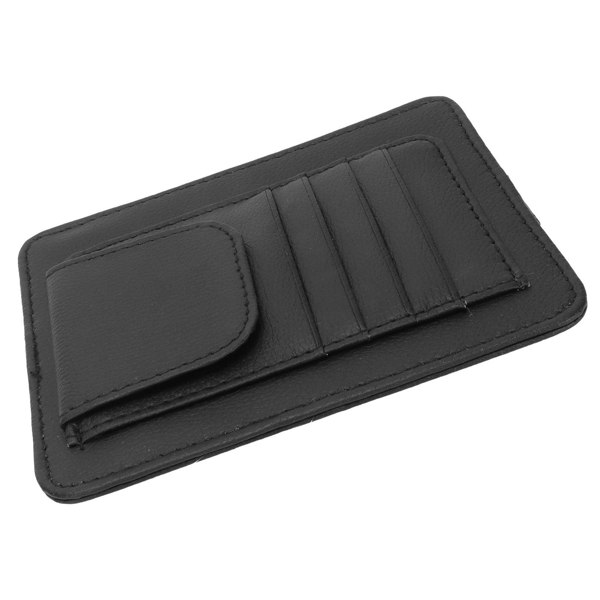 Car Visor Organizer Holder Multifunction Universal Glasses Card Storage Bag Black