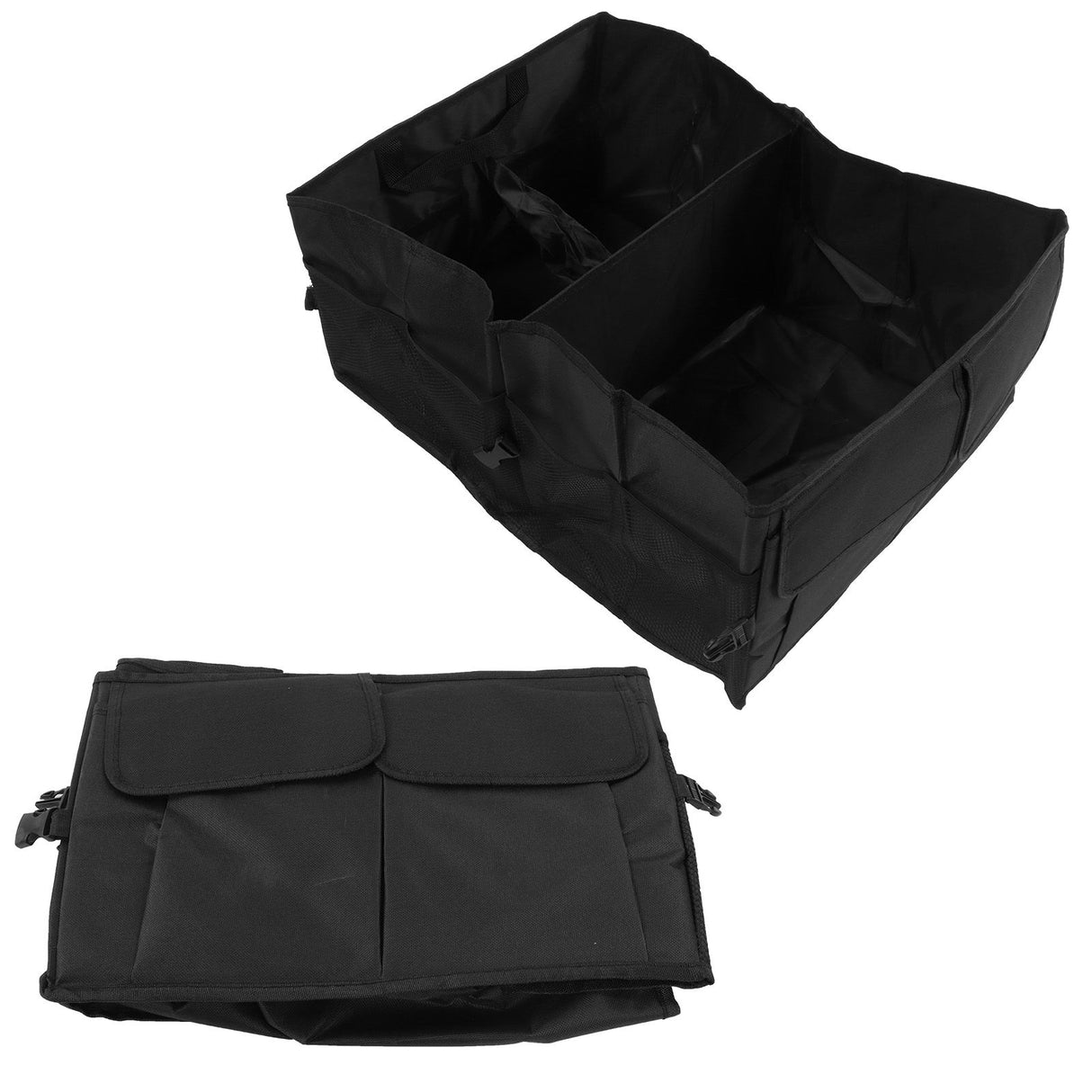 Car Storage Box Car Trunk Organizer Collapsible Multi-Compartment Auto Storage Tool