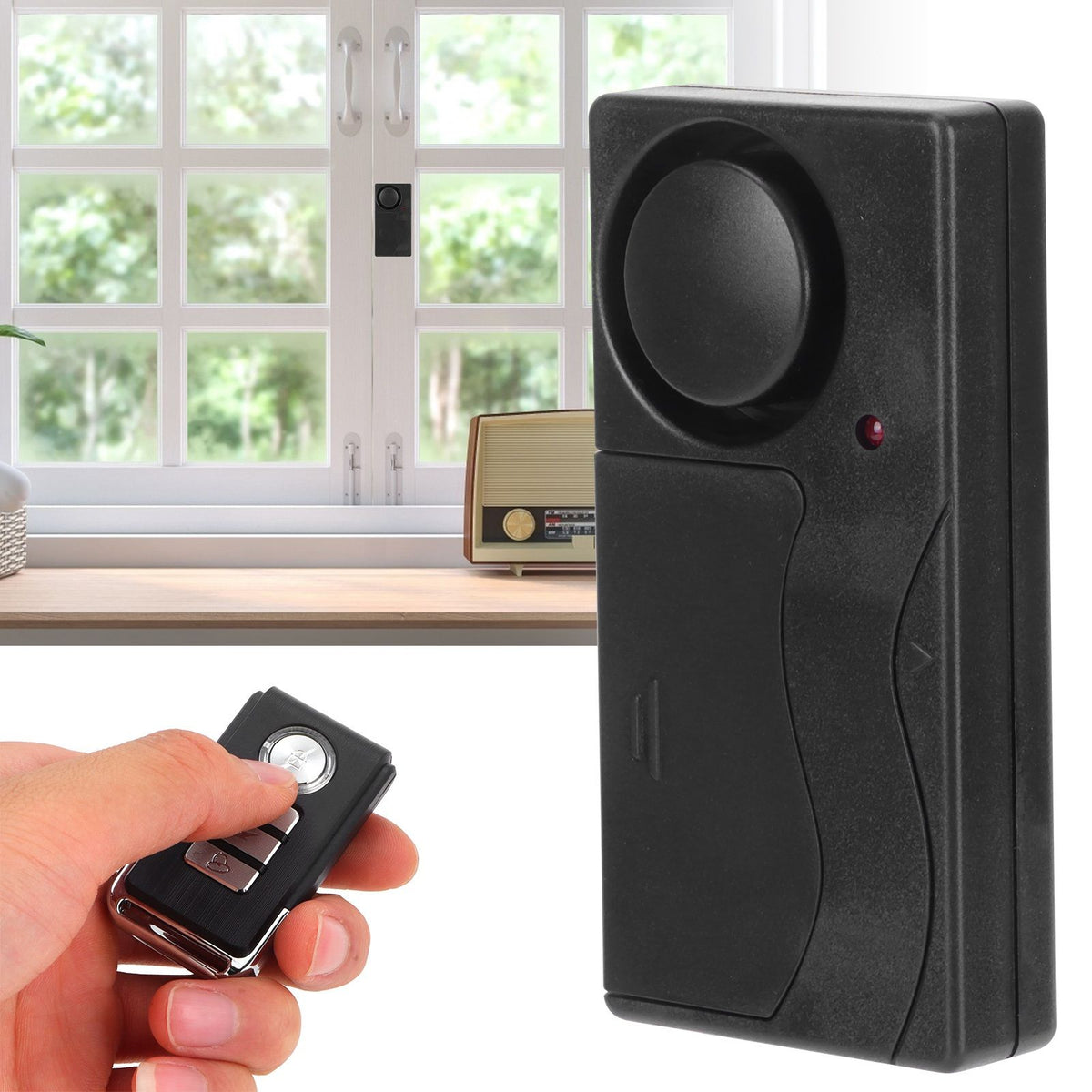 LY‑04R Wireless Vibration Alarm with Remote Control Adjustable Sensitivity for Bicycle