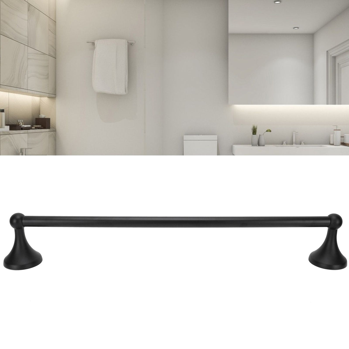 Stainless Steel Bathroom Towel Rail WallMounted Towel Rack Bathroom Accessories for Home Toilet