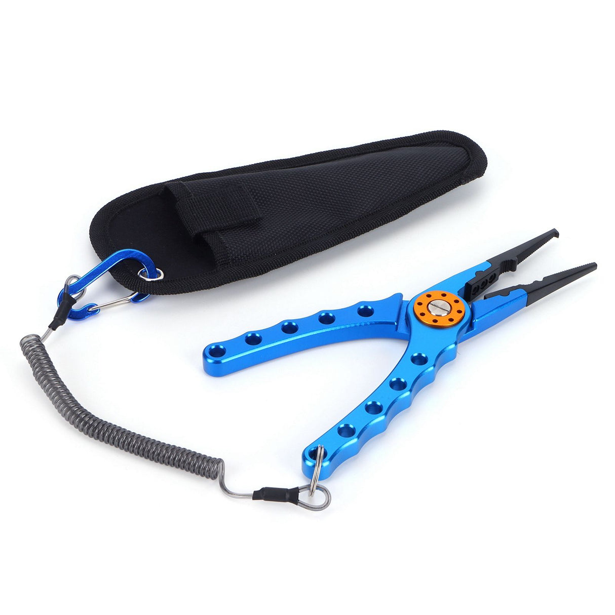 Fishing Lure Pliers Tongs Multifunction Aluminum Alloy Hook Remover Tool EquipmentBlue