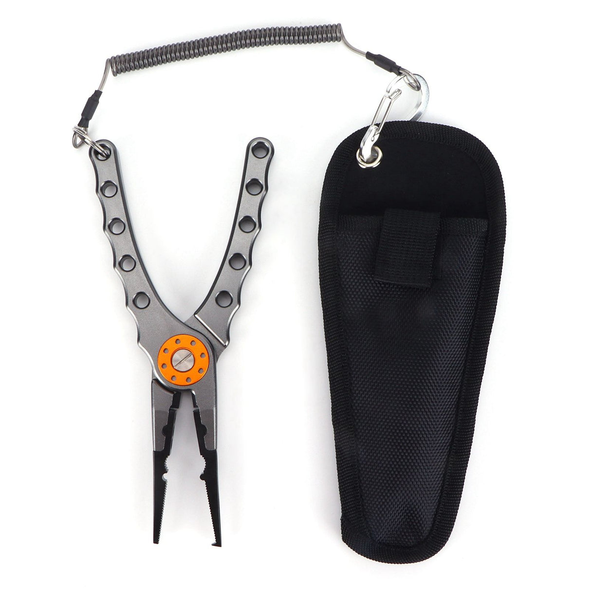 Fishing Lure Pliers Tongs Multifunction Aluminum Alloy Hook Remover Tool EquipmentGray