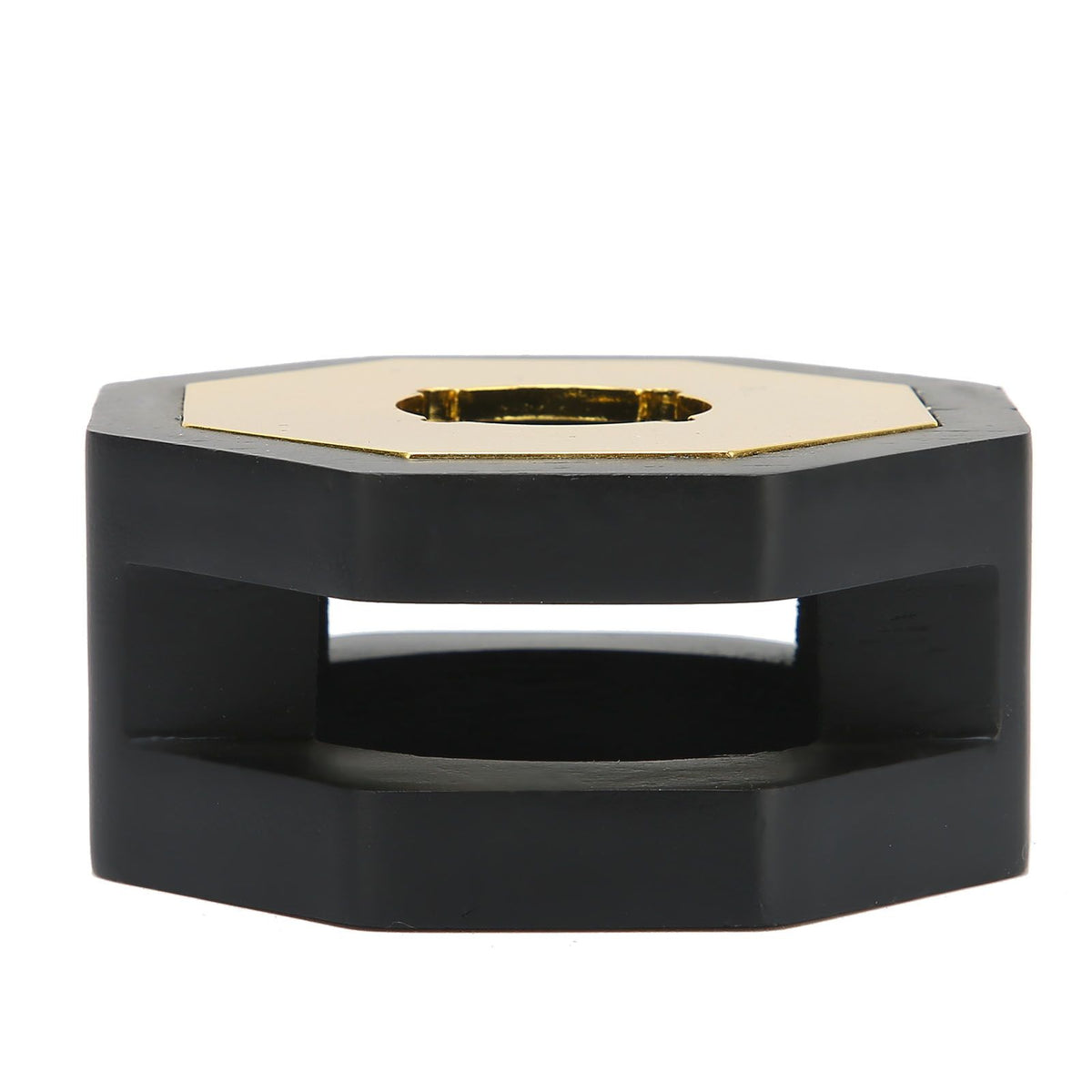 Retro Style Wax Seal Stove Warmer Octangular Melting Sticks Furnace Tool for Making WaxBlack