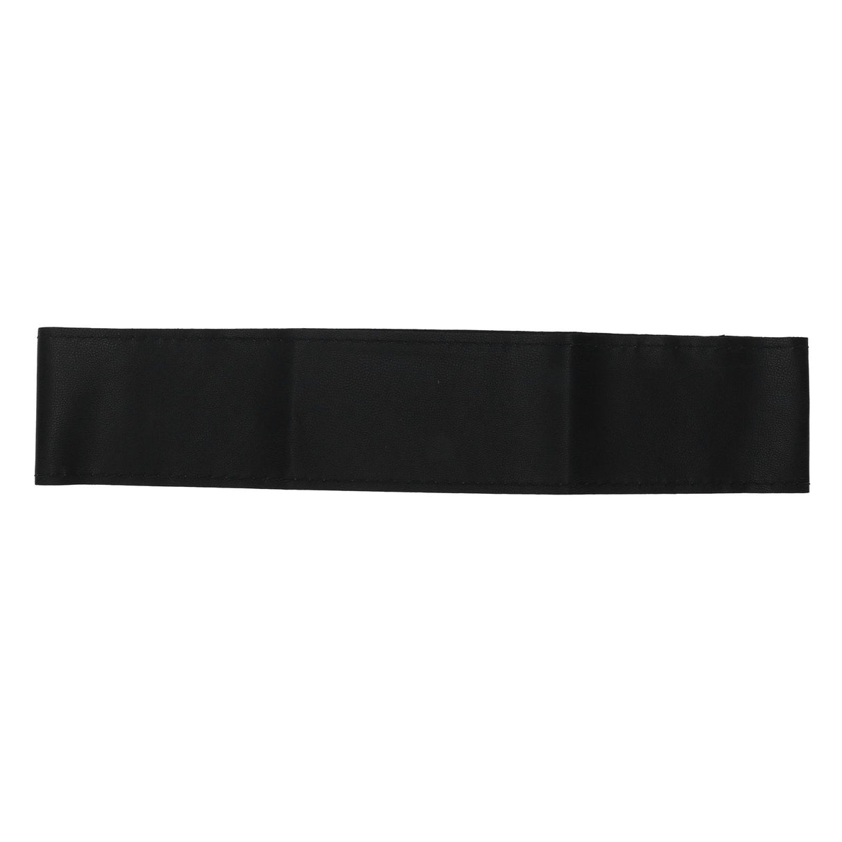 Universal Steering Wheel Cover with Needle Thread Protector for External Diameter of 3738cm(Black Black Thread )
