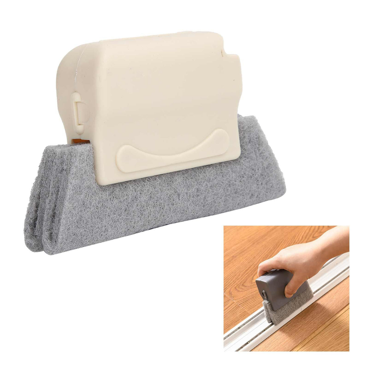 Window Grooves Cleaning Brush Handheld Crevice Cleaner Tools for Window Slides and Gaps