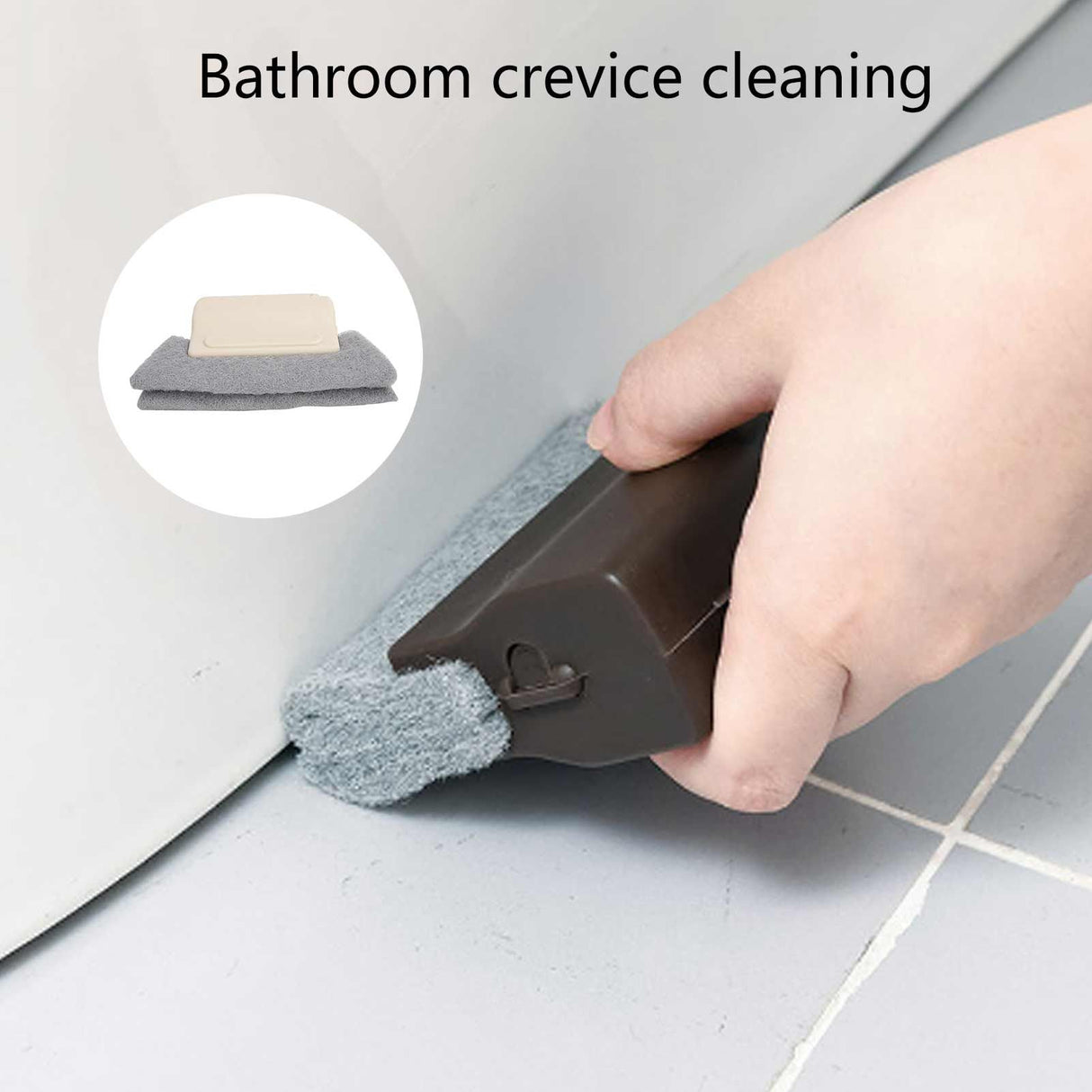 Window Grooves Cleaning Brush Handheld Crevice Cleaner Tools for Window Slides and Gaps