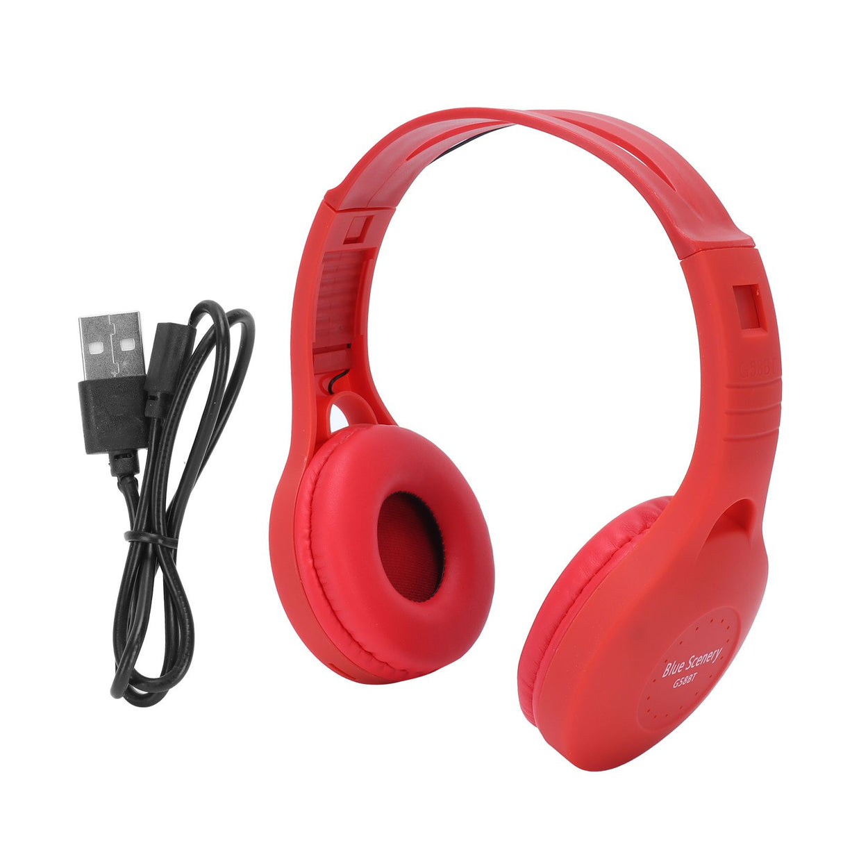 G58 Head Mounted Bluetooth Headset Bluetooth 5.0 Stereo Bluetooth Headset for Sports Use(Red )