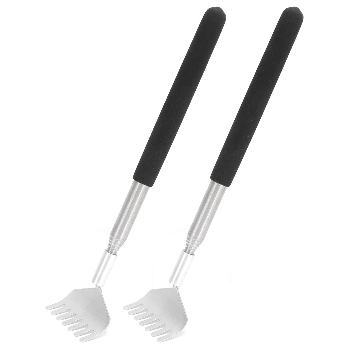 2Pcs Retractable Back Scratcher Portable Stainless Steel Scratching Tool 20‑68cm