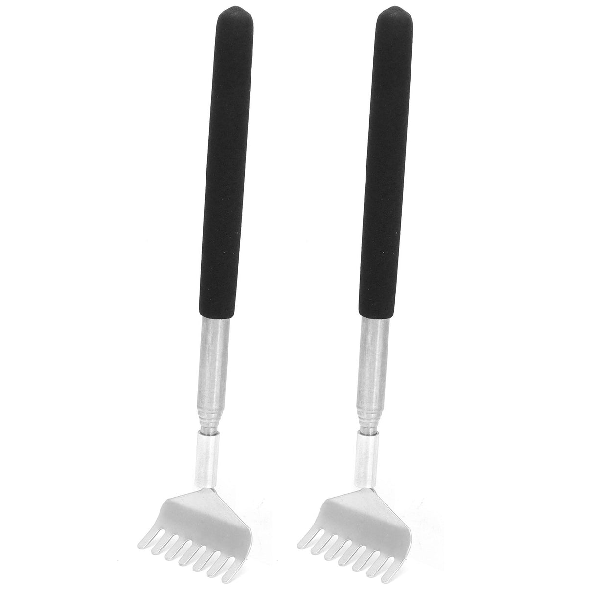 2Pcs Retractable Back Scratcher Portable Stainless Steel Scratching Tool 20‑68cm