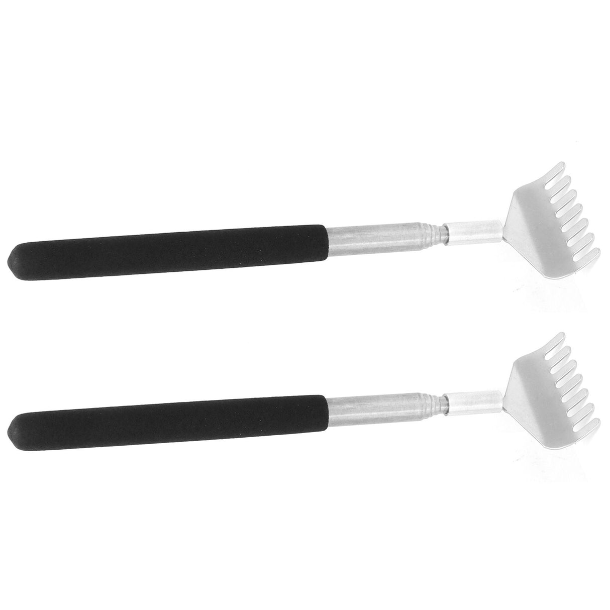 2Pcs Retractable Back Scratcher Portable Stainless Steel Scratching Tool 20‑68cm