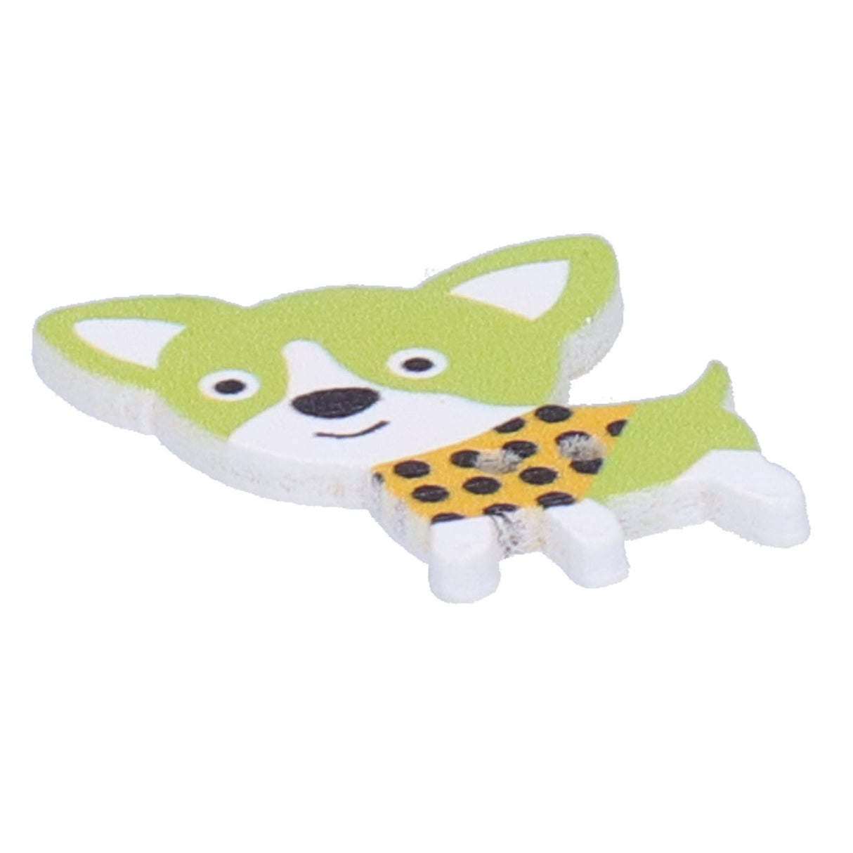 50Pcs Mixed Wooden Buttons Cartoon Dog Shape Button DIY HandSewn Clothes Decoration
