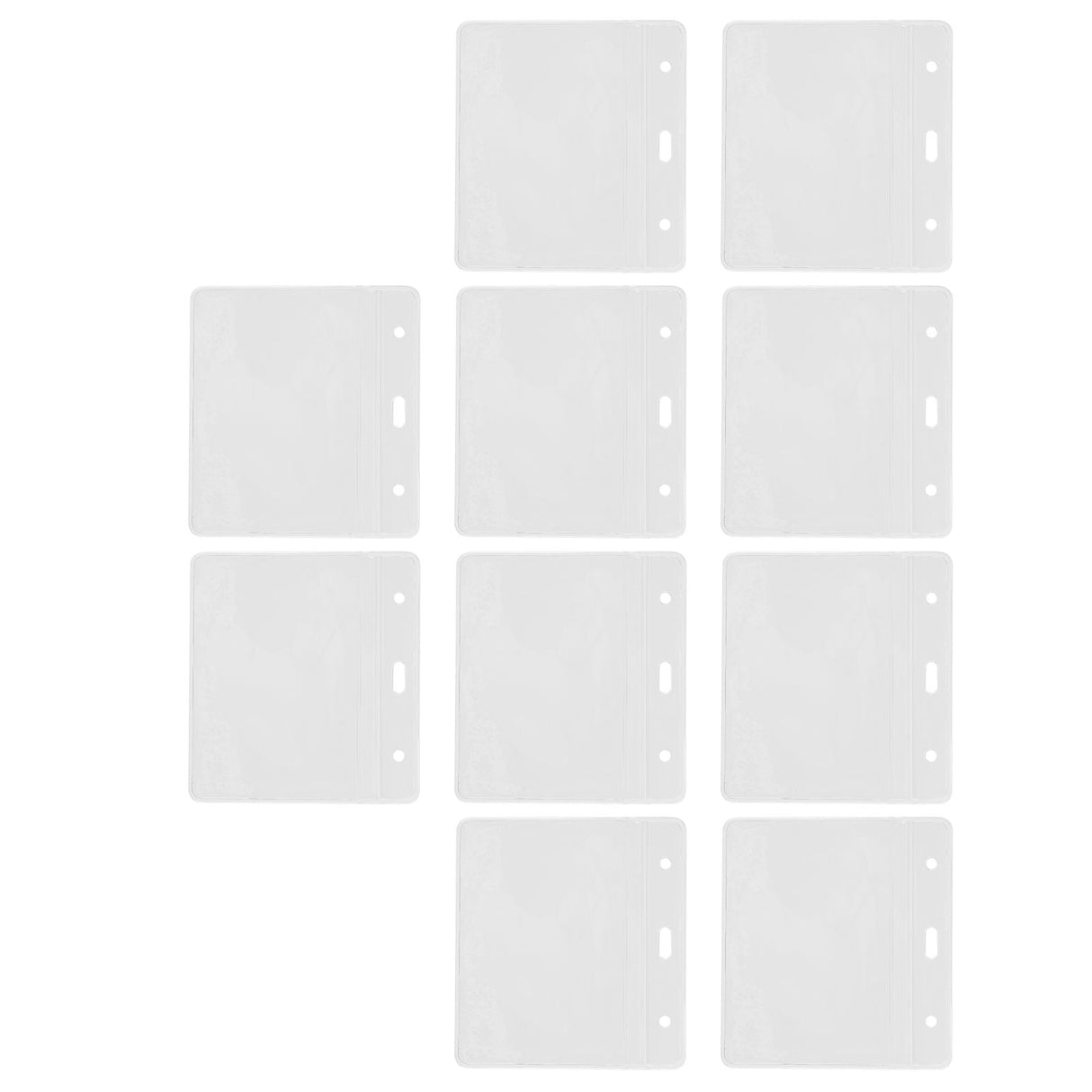 10PCS Card Protector Waterproof Immunization Record Card Holder Clear PVC Sleeve