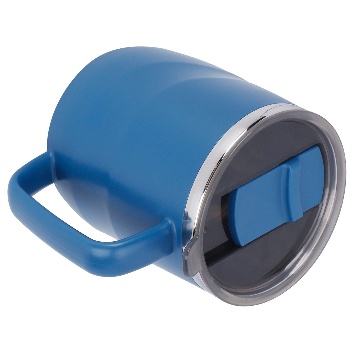 400ml Coffee Mug Stainless Steel Anti Scalding Water Cup with Lid for Home Office Wonderful Gift(Blue )