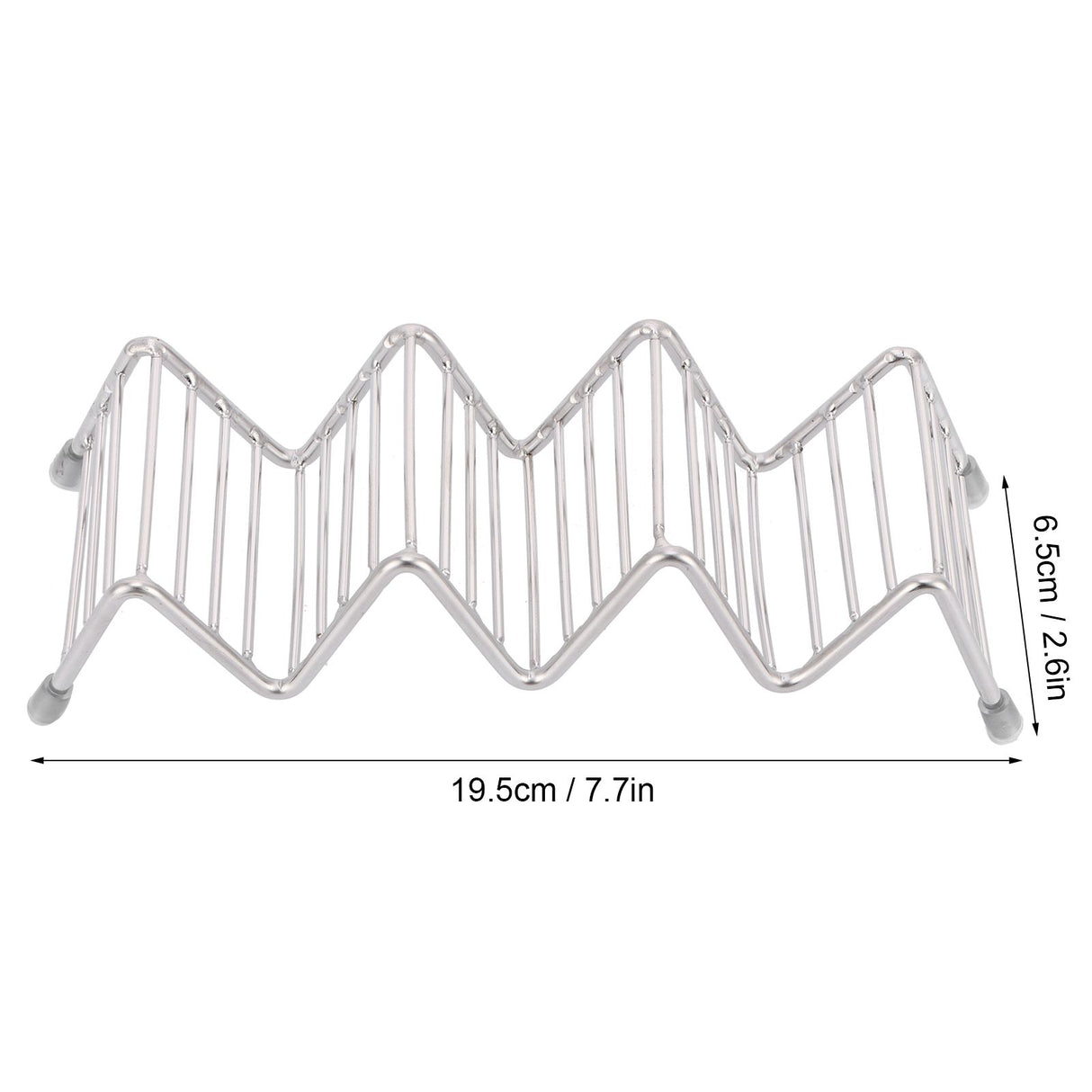 Taco Holder Innovative 304 Stainless Steel Pancake Stand Tray for Kitchen Restaurant3/4 Grid