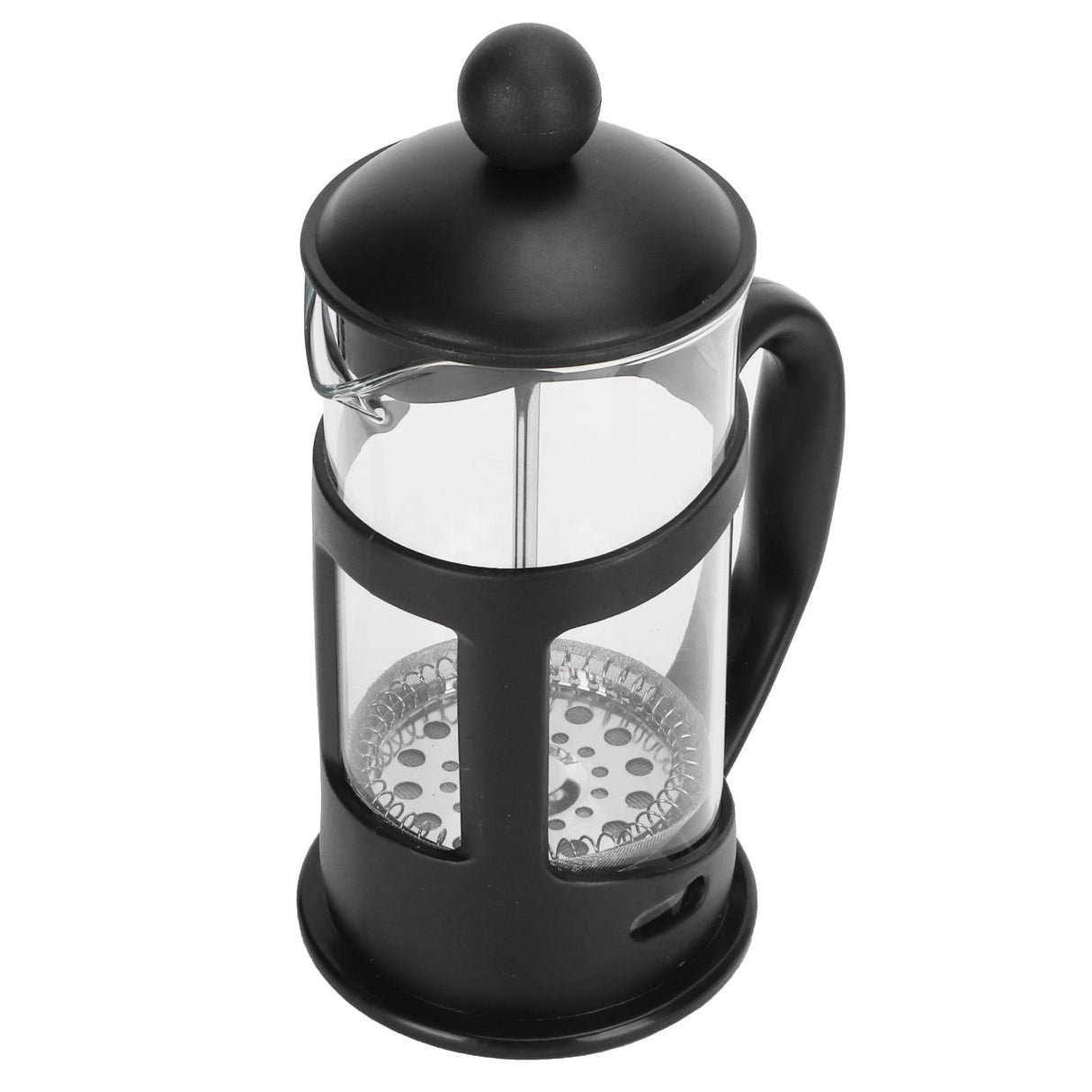 Coffee Tea Maker Kettle High Temperature Resistant Borosilicate Filter Teapot Hand Brewing Black600ml