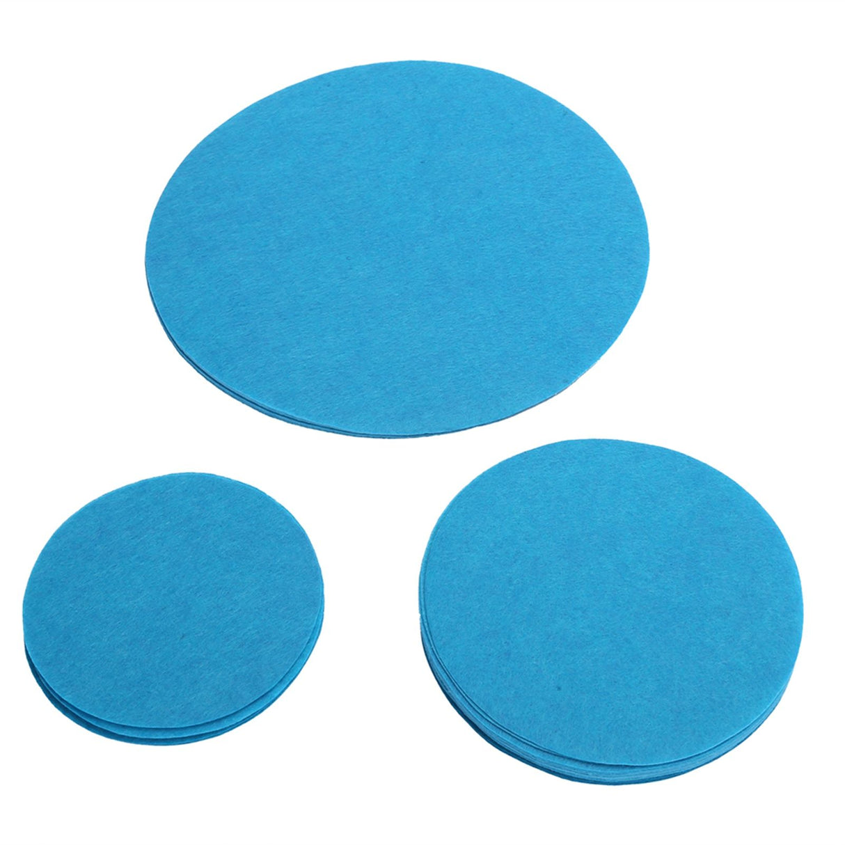 Felt Dish Protection Pad Bowl Anti Friction Pad Pot Stacking Food Plate Divider Separator Protectors(Lake Green 48PCS)