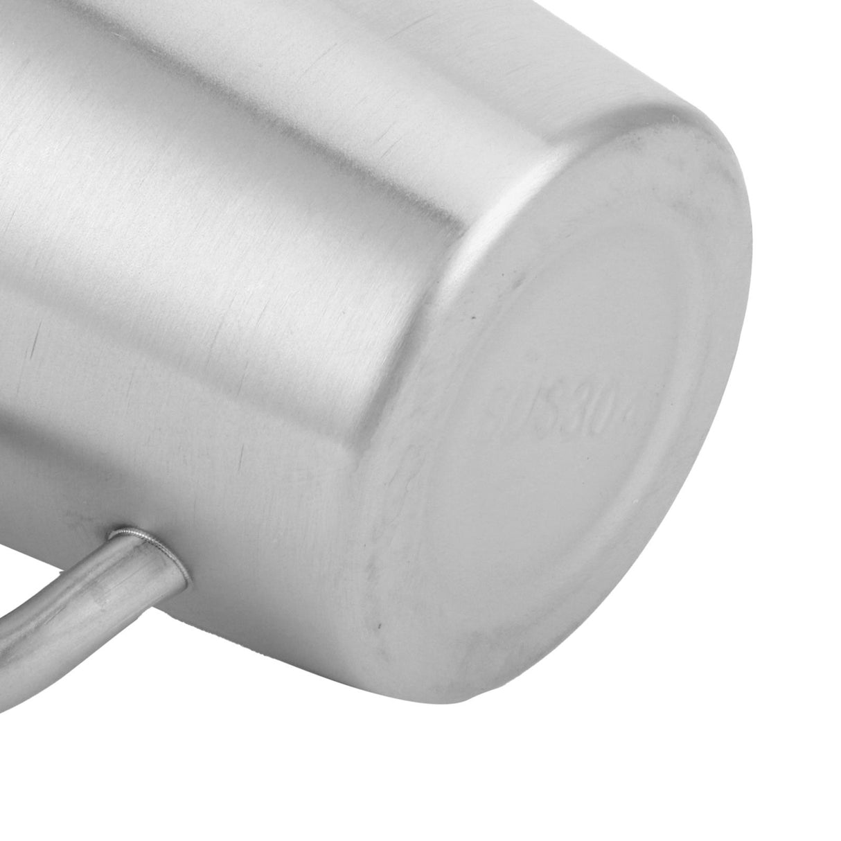 300ml Portable Mug 304 Stainless Steel Double Walled Insulated Coffee Beer Cup with HandleMatte Silver