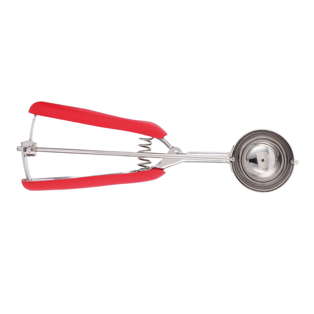 3PCS Ice Cream Scoop Cookies Scoop Set Stainless Steel Ice Cream Spoon Watermelon DiggerRed