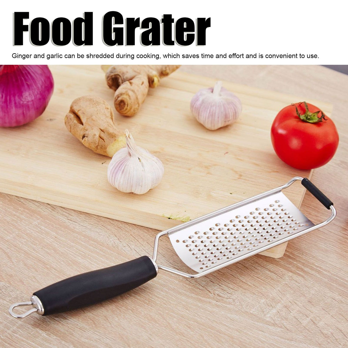 Handheld Cheese Grater Manual Vegetables Shredder Kitchen Gadgets with Silicone Thichen HandleJ13398/09 Small Gross Hole