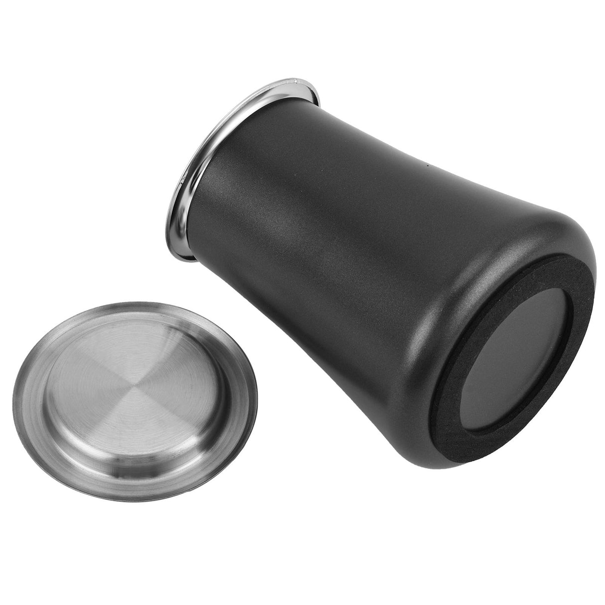Coffee Powder Sieve 304 Stainless Steel Powder Sifter Container Home Filter CupBlack