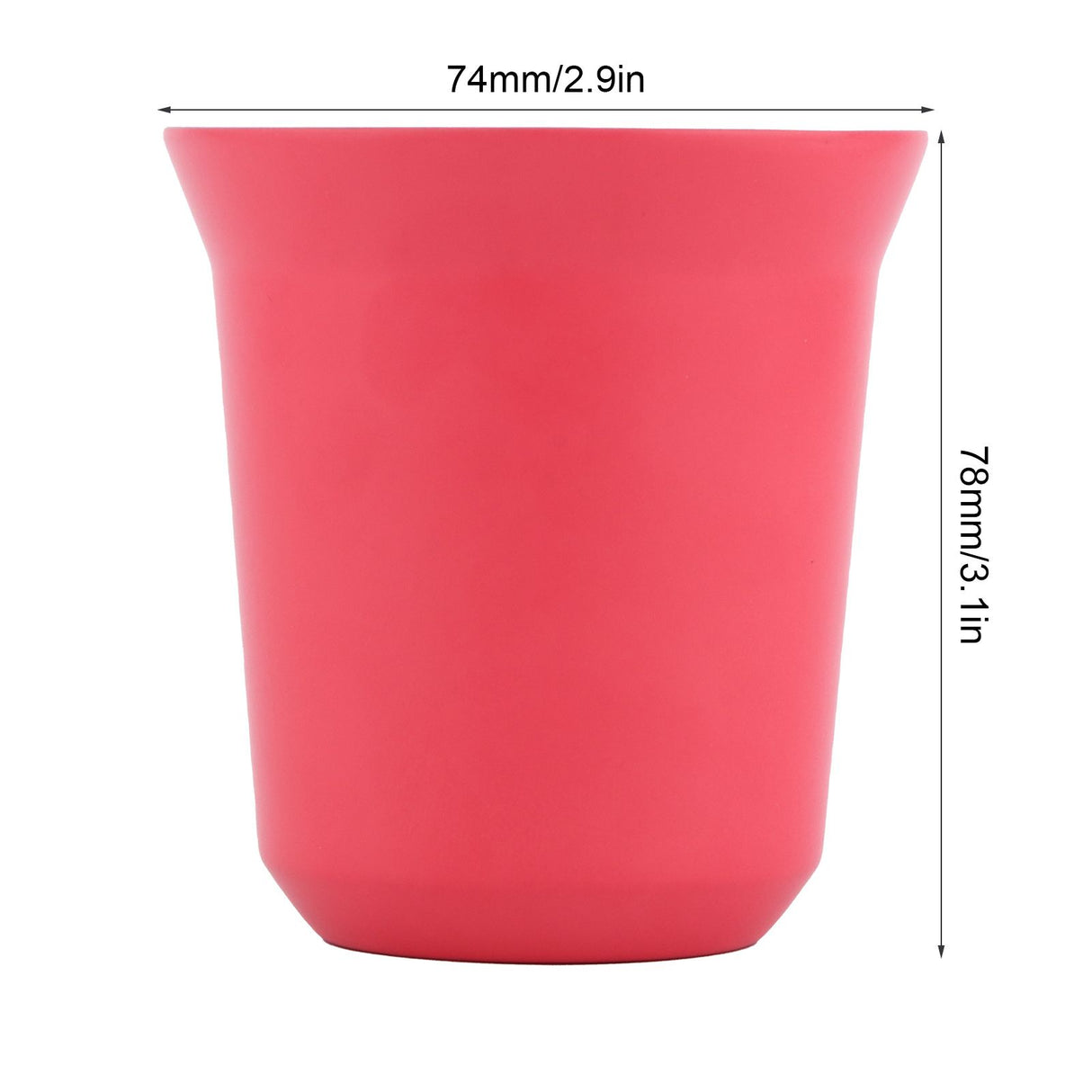 Double Wall Coffee Mug 304 Stainless Steel Insulation Capsule Cup for Kitchen SuppliesRose Red 160ml