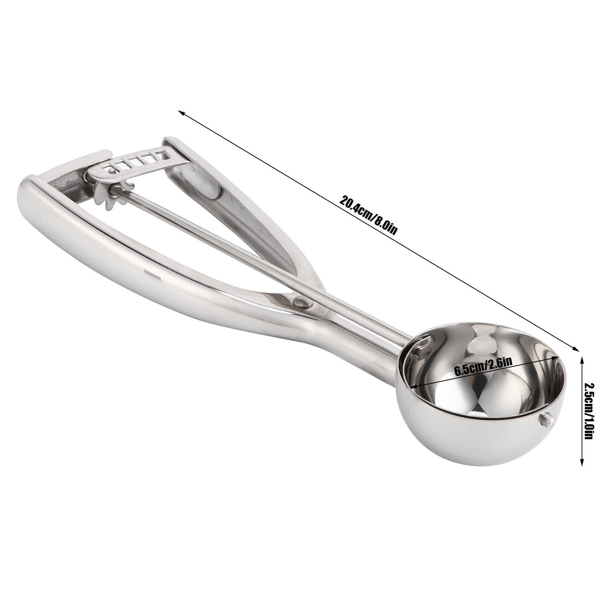 Ice Cream Spoon Multi Function 304 Stainless Steel Fruit Melon Meat Scoop Kitchen Utensils(J10189B 44 )