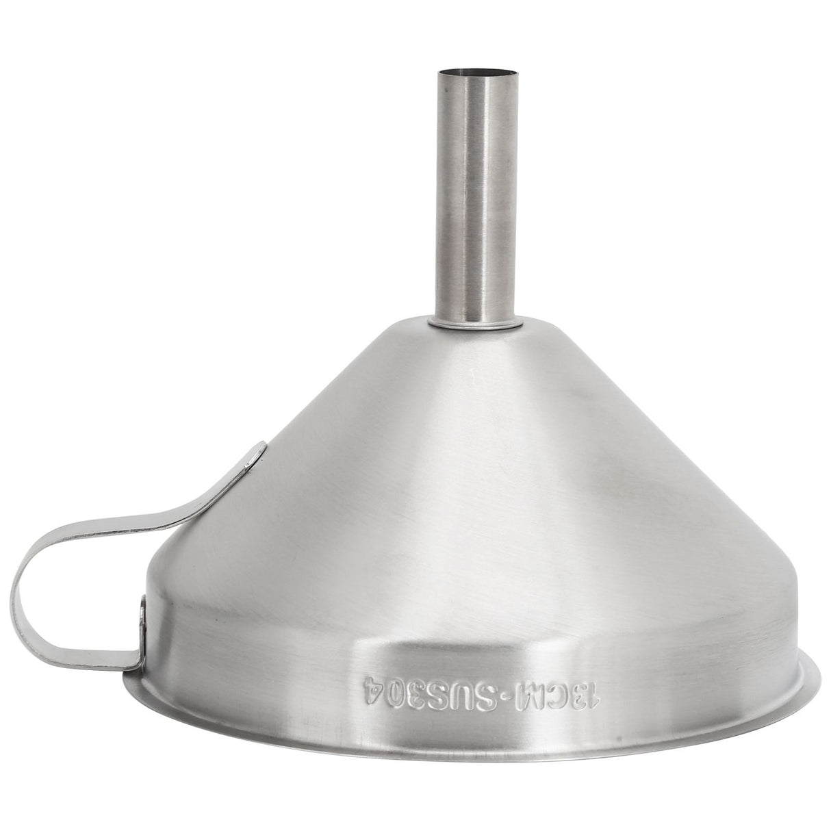 304 Stainless Steel Kitchen Funnel with Filter for Transferring of Liquid Dry Ingredients13cm Mouth Diameter