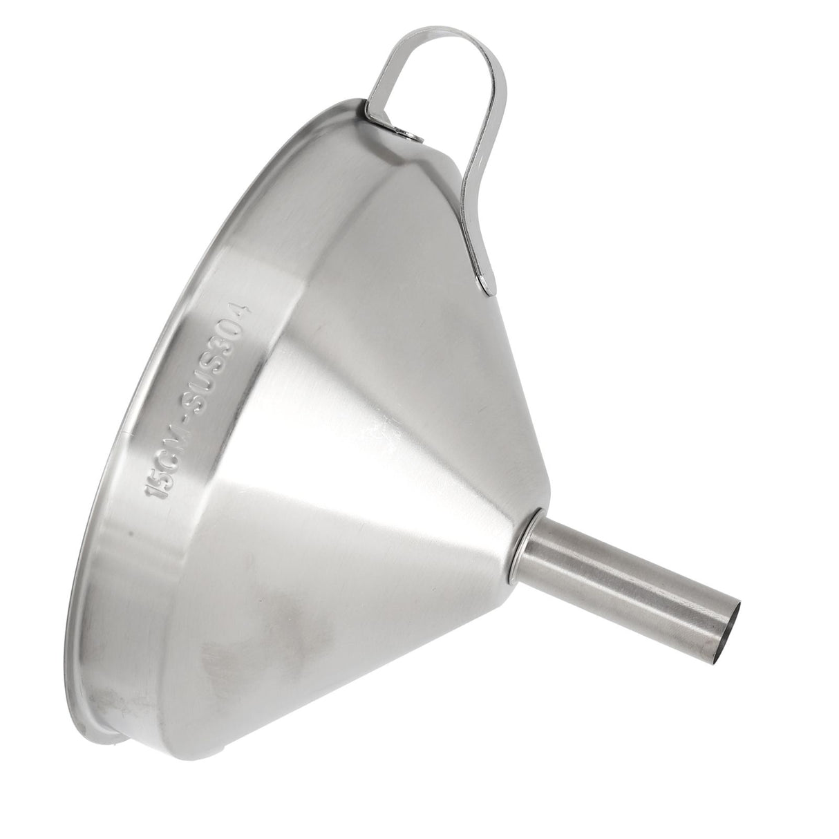 304 Stainless Steel Kitchen Funnel with Filter for Transferring of Liquid Dry Ingredients15cm Mouth Diameter