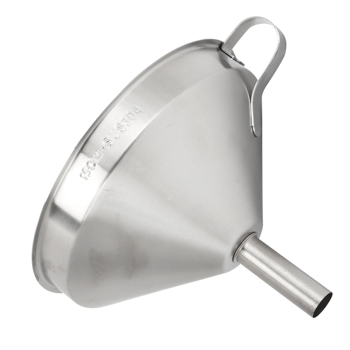 304 Stainless Steel Kitchen Funnel with Filter for Transferring of Liquid Dry Ingredients15cm Mouth Diameter