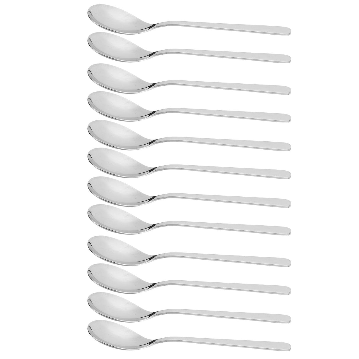 12PCS Silverware Set Stainless Steel Flatware Cutlery Kitchen Utensils for Hotel RestaurantSpoon