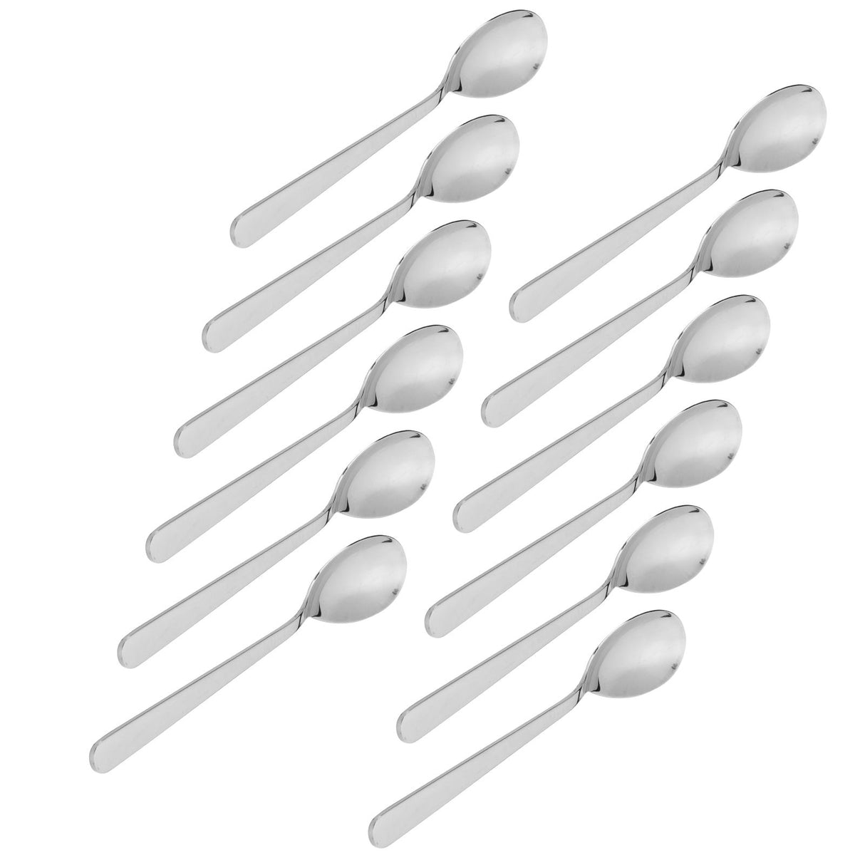 12PCS Silverware Set Stainless Steel Flatware Cutlery Kitchen Utensils for Hotel RestaurantSpoon