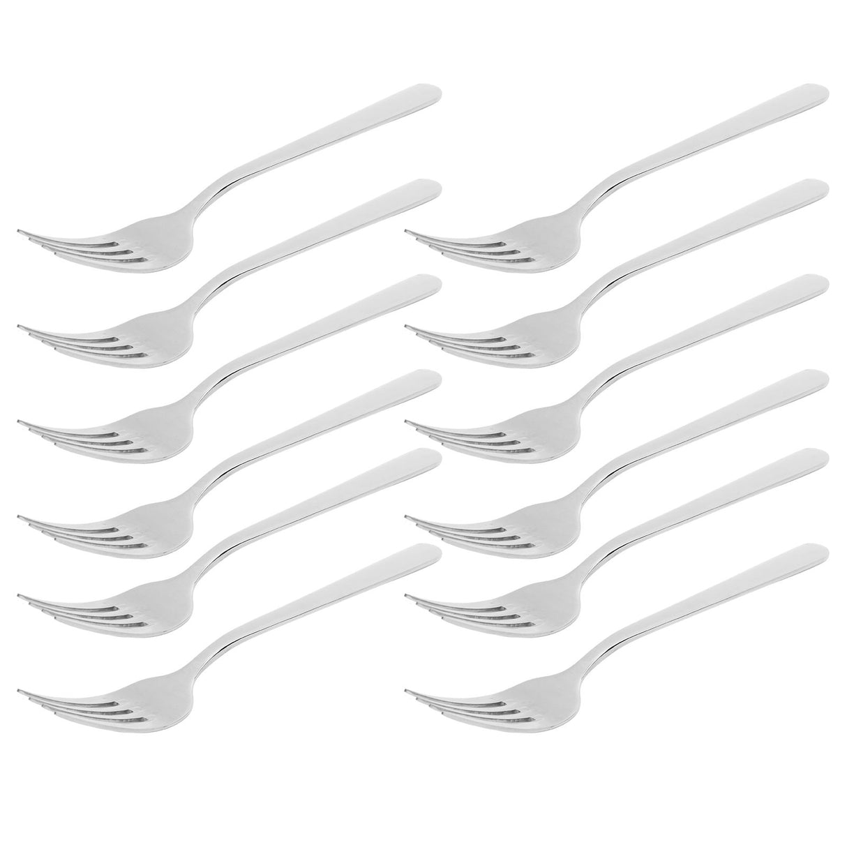 12PCS Silverware Set Stainless Steel Flatware Cutlery Kitchen Utensils for Hotel RestaurantFork