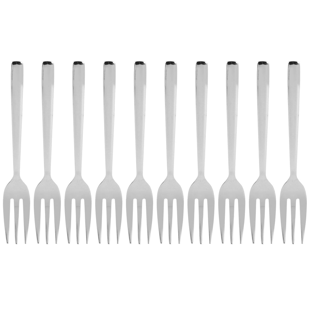 12Pcs Stainless Steel Forks Multifunctional Tasting Appetizer Cake Dessert Salad Fruit Fork