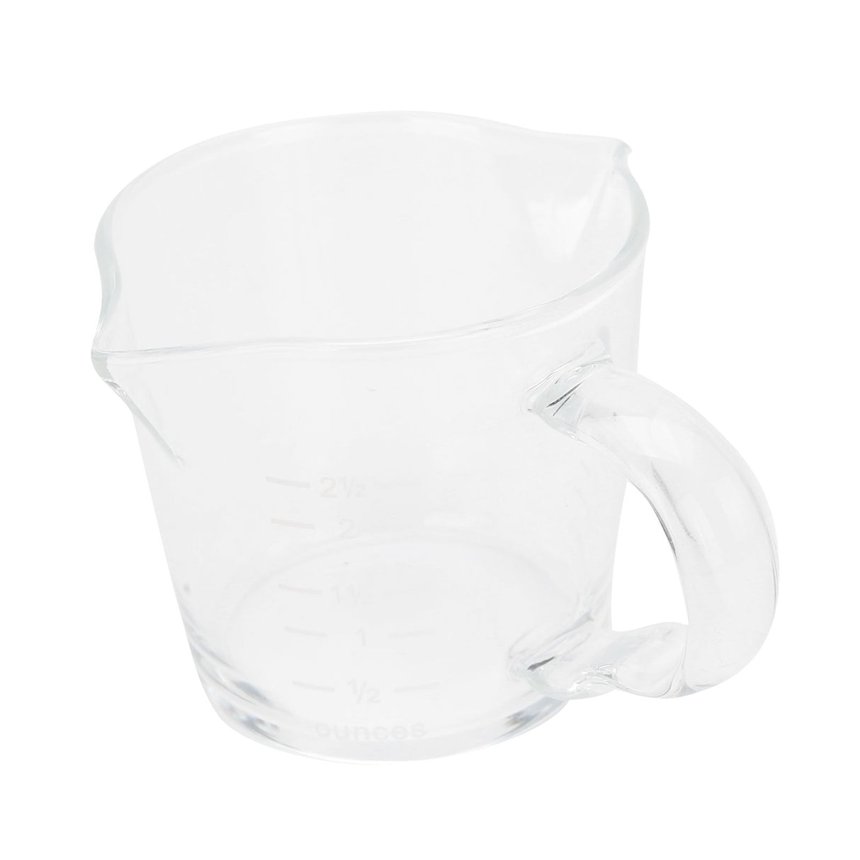 Coffee Cup with Double Spouts Scale Hand Made Borosilicate Glass Measuring Cup 70ml