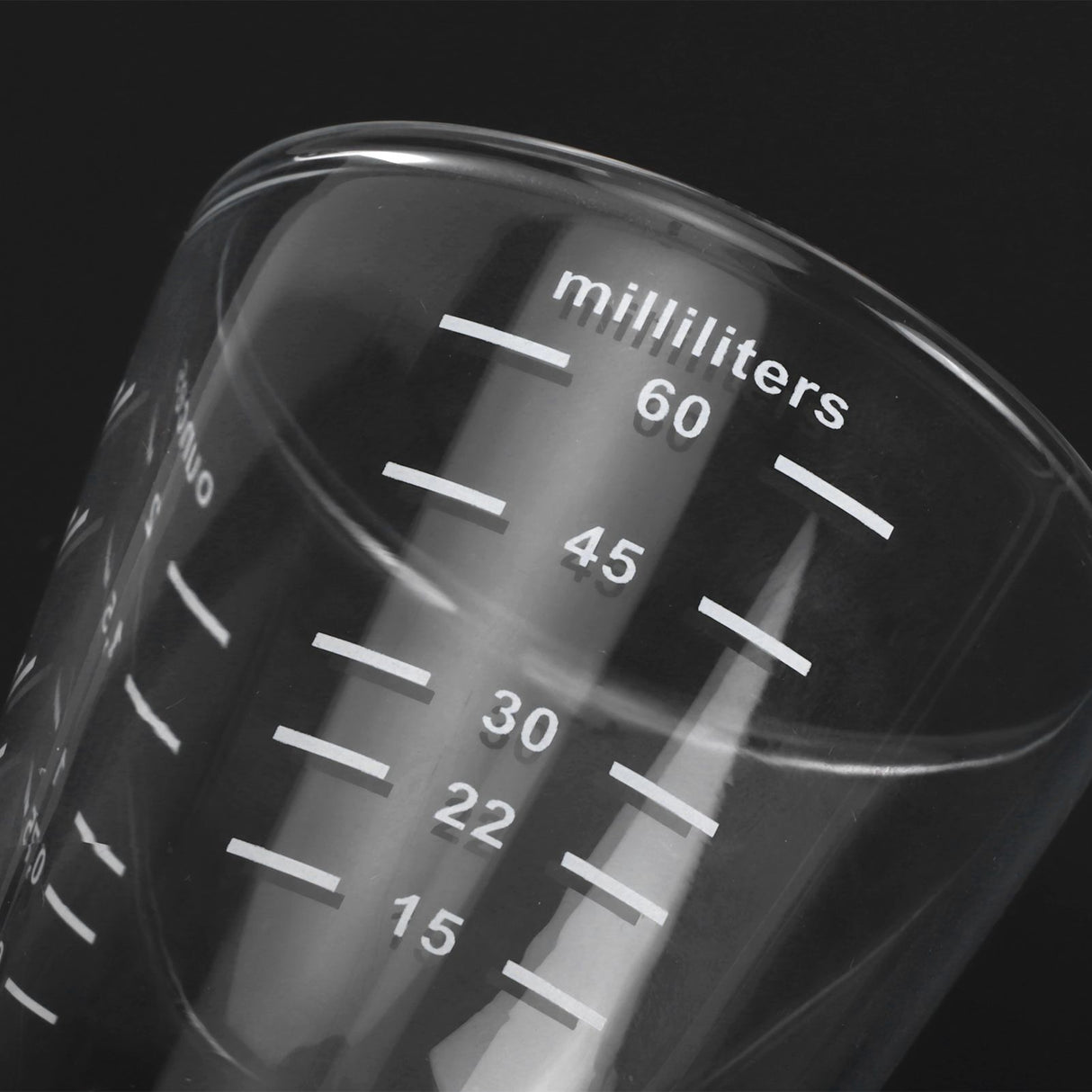 80ml Coffee Cup with Scales Milk Measuring Glass for Home Office Coffee Shop Transparent
