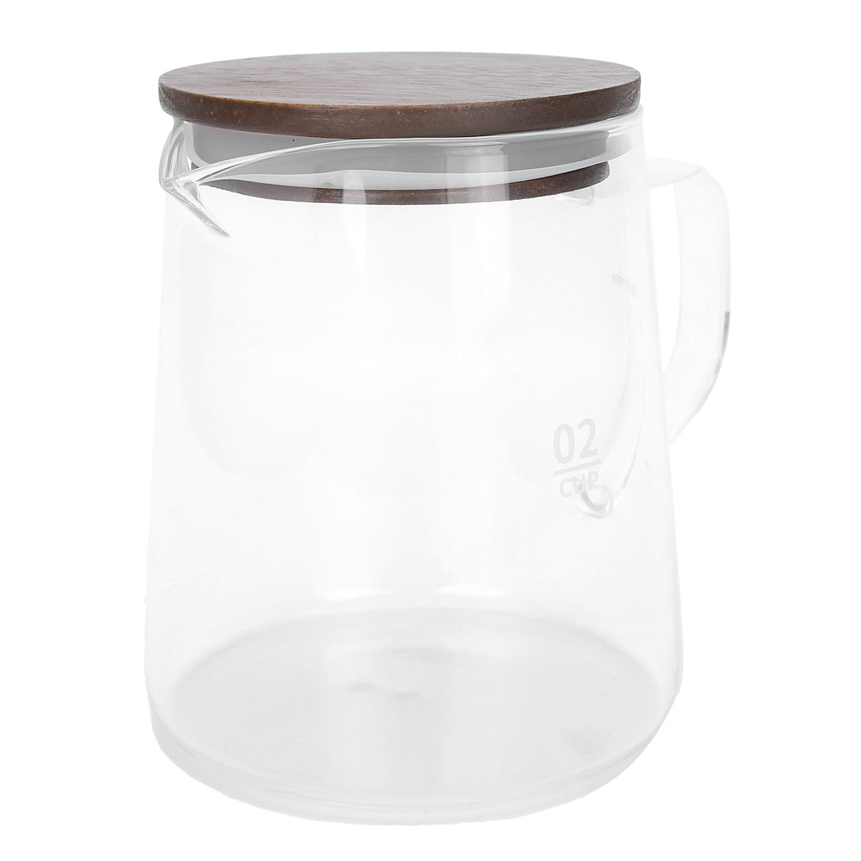 Coffee Pot with Lid HeatResistant Glass Heat Insulation Handle Kettle for Tea Milk Juice(500ml )
