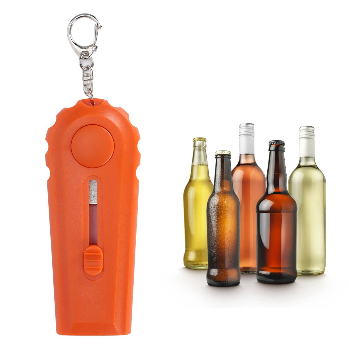 Innovative Bottle Opener Launcher Type Portable Beer Bottle Cap Opener Bar Kitchen ToolOrange